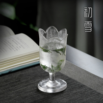 Frozen roast glass tea cup high foot green tea tea monkey Kui special tea ceremony Cup single high-end wine champagne glass