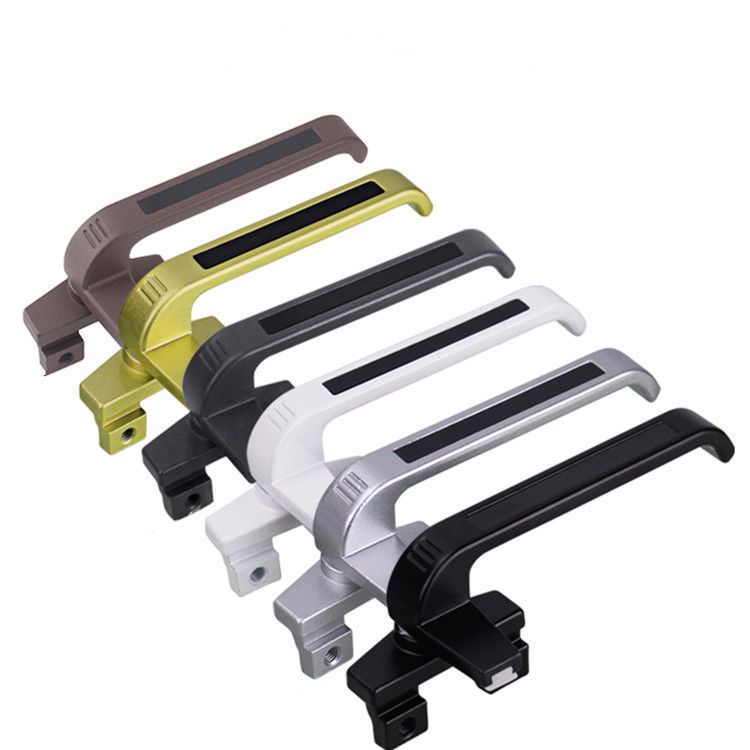 Type 38 plastic steel window aluminum alloy window handle outside open open window handle push-pull curtain wall upper suspension window Seven-word handle