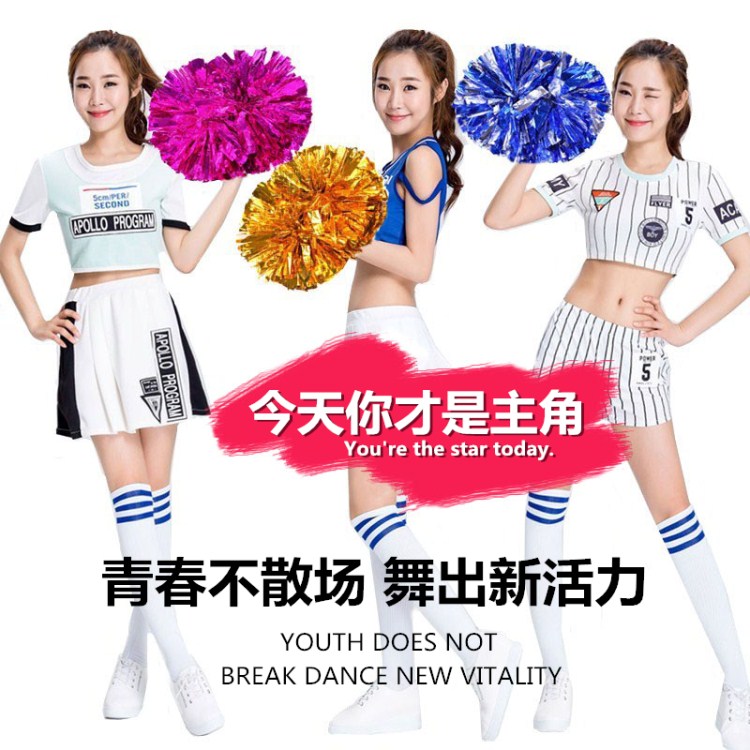 Lala đội tay hoa kéo quả bóng nhảy vuông đạo cụ biểu diễn tay quay hoa lớn tay đôi xử lý bóng cổ vũ - Khiêu vũ / Thể dục nhịp điệu / Thể dục dụng cụ giày nhảy dancesport cho trẻ em