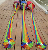 Fishing gear new colorful strong horse braided anti-hanging fishing protection black pit stainless steel fish protection fishing rubberized fish household net bag