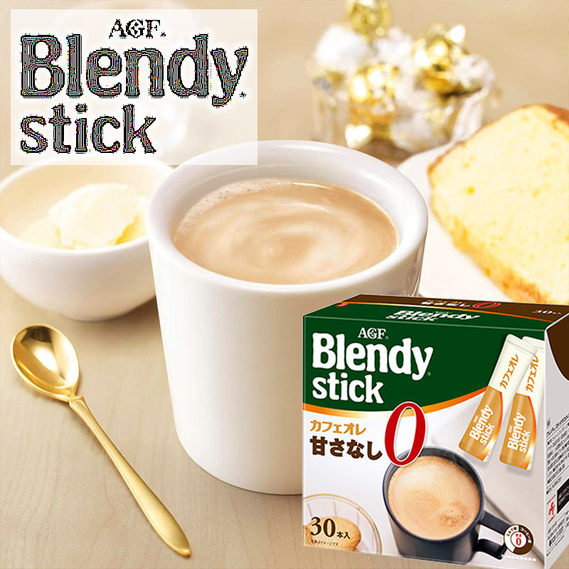 Japanese original agf blendy stick three-in-one instant milk coffee without added sucrose 30 pieces