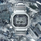 卡西欧 Смотреть мужские женские женские БРИКС 35 годовщина серебряных блоков Light Bluetooth Radio Gmw-B5000