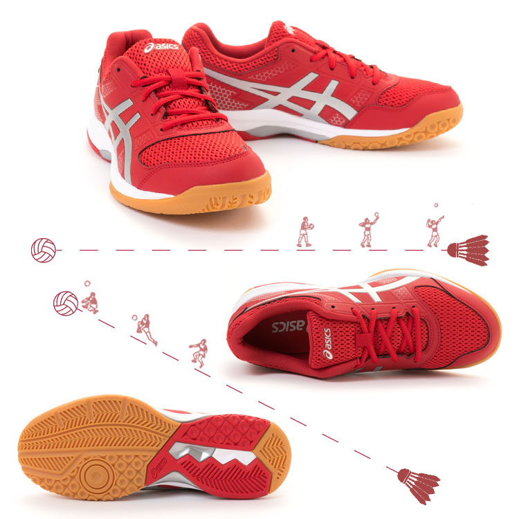 [Hanke Sports] ASICS yaseshi GEL-ROCKET 8 giày bóng chuyền nam B706Y giày thể thao trẻ em