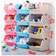 Small trolley rack children's toy storage rack bookshelf one floor multi-layer removable shelf finishing rack box