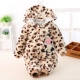 Quần áo trẻ em mùa thu và mùa đông dày quần áo trẻ em nam và nữ quần áo trẻ em cotton 3-6-9-12 bộ hoạt hình bé trai