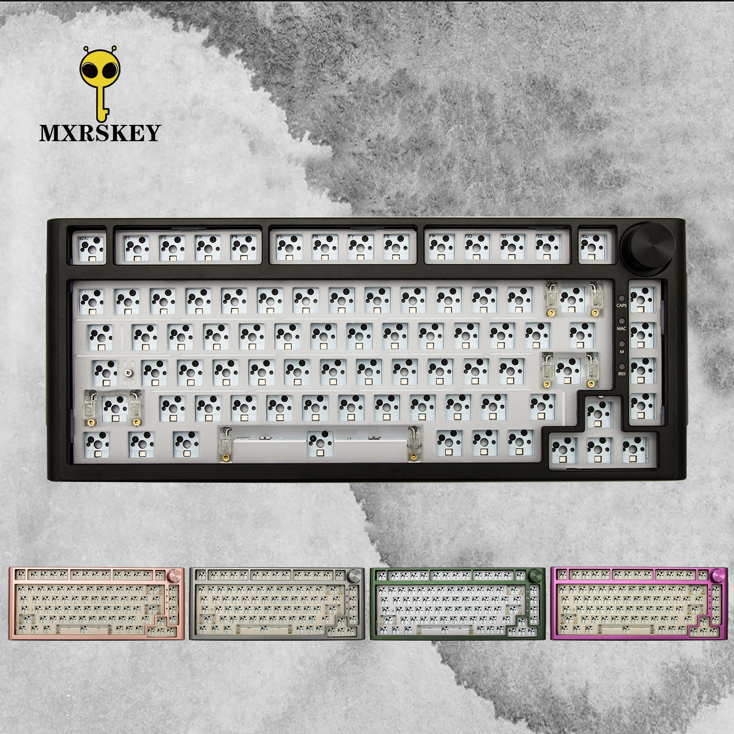 火星之钥CK820机械键盘 MXRSKEY铝坨坨三模无线蓝牙2.4G客制化套件