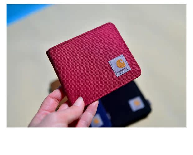 2019 tùy chỉnh thương hiệu đường phố Cahart Carhartt ví nam và nữ ví in siêu ngắn ví - Ví tiền ví hermes
