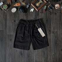 Spot GypsySons Japanese black lace-up shorts elastic retro hippie outdoor mountain