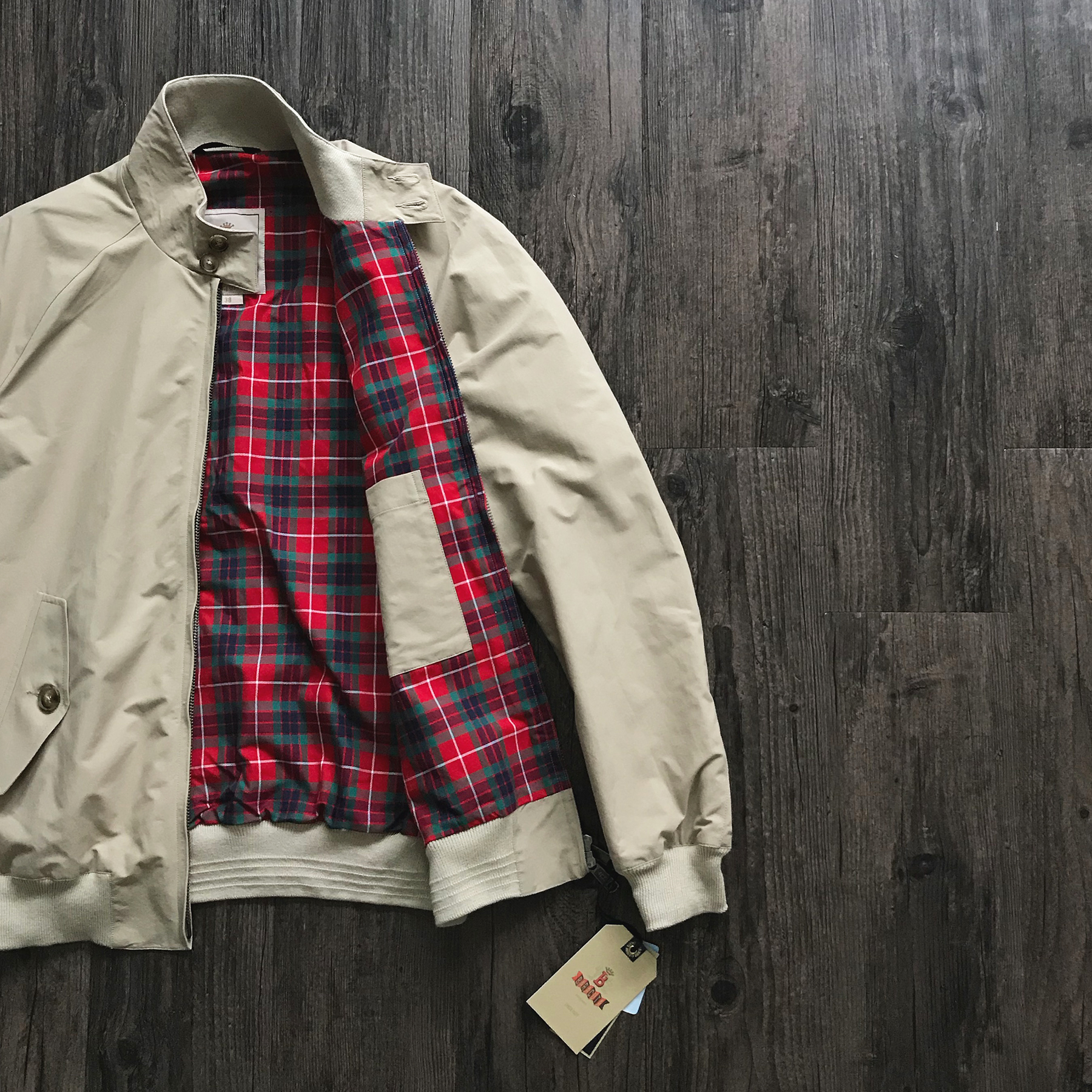 Spot Baracuta British Classic Harrington G9 Khaki Stand-neck jacket fit fits fit