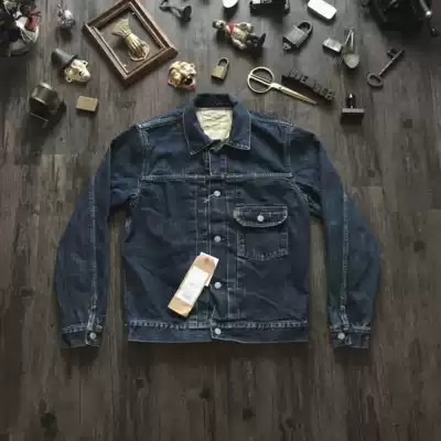 Authorized spot GypsySons Japanese Retro Dark Washed Ernen type1 Denim Jacket