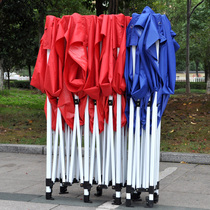 Outdoor tent stalls with four-legged awning awning square folding umbrella Telescopic four-corner rainproof car canopy