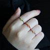 999 Pure Gold Copper Coin Ring Women's Fine Model Zodiac Year Red Rope Ring Women's Extremely Fine Braided Rope Ring