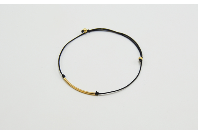 Phiên bản đơn giản Hàn Quốc 14k vàng nữ dây chuyền mỏng ghi chú vàng năm nay dây đỏ chuyển học sinh tay đen dây chân lắc chân nam