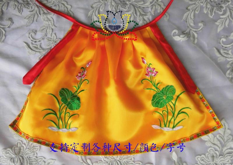 Home Goods Buddha Clothes Buddha Gown Glossy Embroidery Cloak Guanyin Bodhisattva Bodhisattva Small Shawl Mother Lotus Silk Satin Divine Clothing