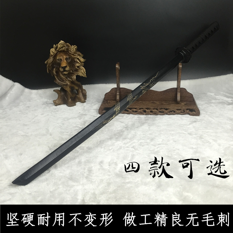 Samurai Dao Guai Solid Wood Braking Manga Knife Sword Road Hitting Children Toy Cave Lord Lake COS Unopened Blades-Taobao