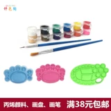 Пигментированный акрил, нейлоновая кисть, лайнер, гуашь, акварель, детский художественный кабель