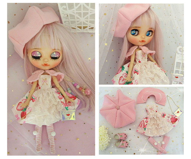 Pink Girl Hearts ob11 Little Blythe freaks High 4 points 8 points 6 Sub-bjd Waters Beyerehat Diy Material bag