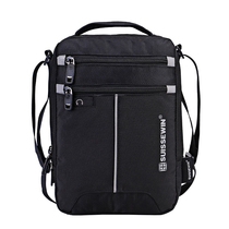 SUISSEWIN Swiss Army Knife Single Shoulder Bag Vertical Zip Oxford Cloth Waterproof Youth Multi-Barrier Bag