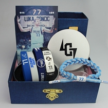 nba Lone Ranger star Luca Dongčić Basketball Mavericks Luminous Silicone bracelet around hand doll gifts