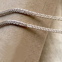 Pure silver 925 plated white gold anti-oxidation and sturdy woven structure 45 50CM 55CM 55CM 60CM silver chain for old models