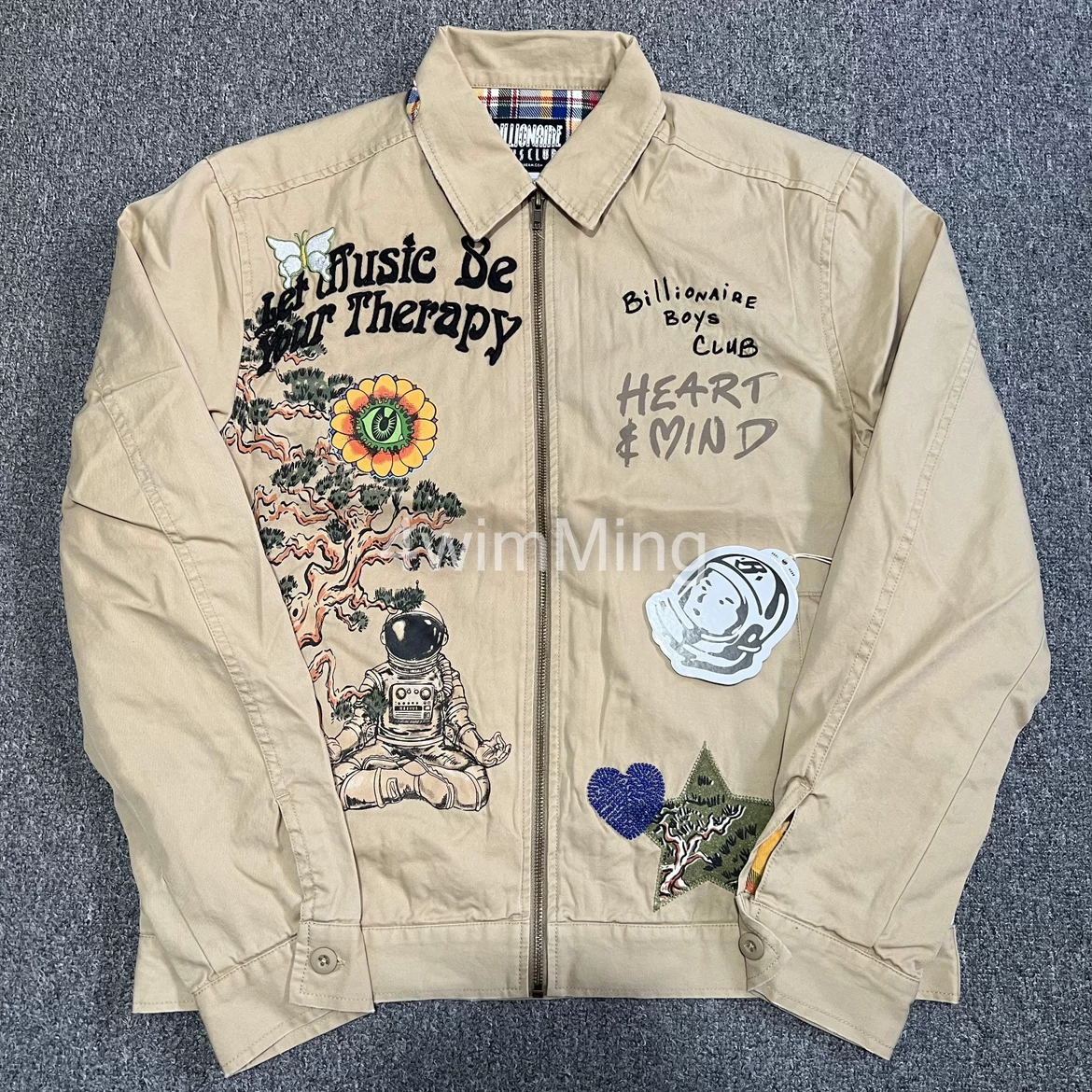 Пиджак с нашивкой в винтажном стиле, вышивка банка Billionaire Boys Club BBC US Aged Embroidery