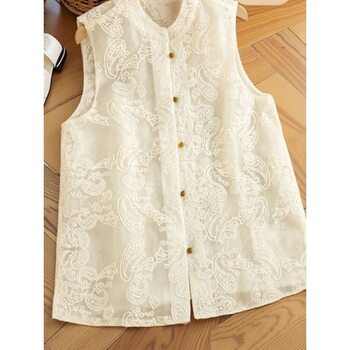 ເສື້ອຍືດ lace embroidery ແບບຈີນແບບຈີນໃຫມ່ສໍາລັບແມ່ຍິງແບບຮ້ອນ