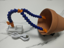 Double-headed clownfish breeding special egg blower 3w pump will never suck fish water output can be adjusted intelligent start and stop