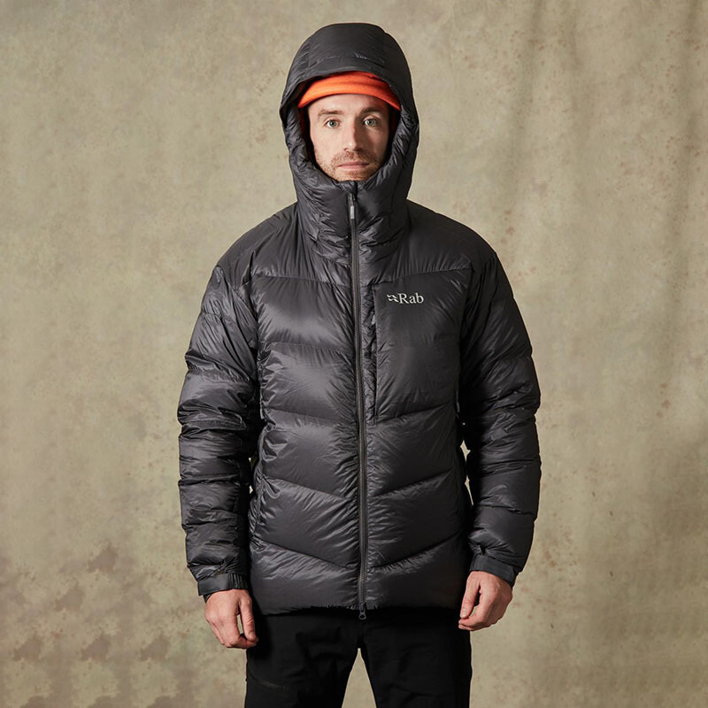 Rab Men's Hooded down Jacket with High down Filling, 800 Fill Power Goose Down, Comfortable, Warm, Windproof down Coat Qdn-69