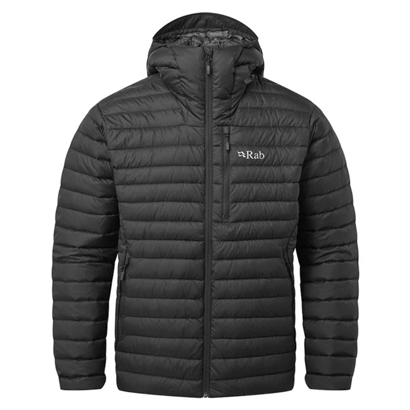 Rab Men's Outdoor Sports down Jacket Portable Ultra-Light Hooded down Jacket Qdb-12