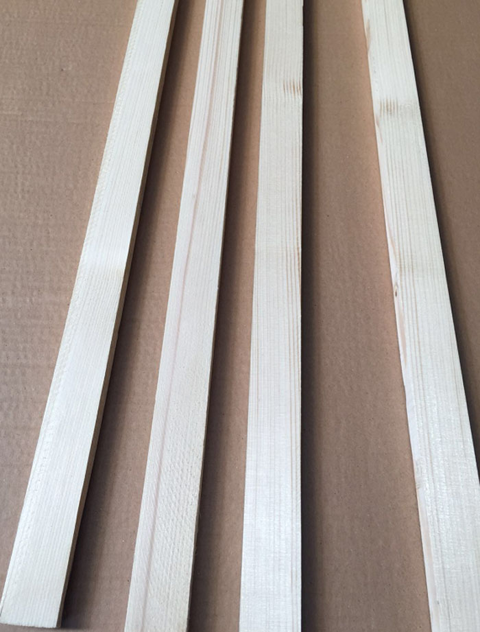 Wooden Keel White Pine Ceiling Wood Strip Diy Wood Square