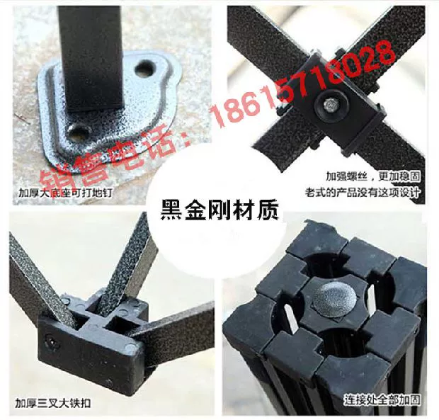 Mái hiên ngoài trời bốn góc lều ô gian hàng quảng cáo triển lãm lều gấp chợ đêm kính viễn vọng mái hiên bãi đậu xe - Lều / mái hiên / phụ kiện lều