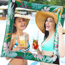 Inflatable photo frame festival party party summer decoration handheld photo frame photo frame selfie background props supplies