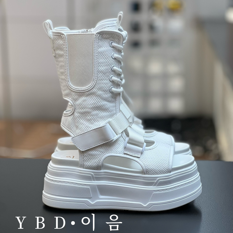 European and Korean Style Spring and Summer Mesh Upper with Velcro, Calfskin Lining, Ultra-Light Rubber Foam Thick Sole, Open-Toe Sandals European and Korean Style Spring and Summer Mesh Upper with Velcro, Calfskin Lining, Ultra-Light Rubber Foam Thick Sole, Open-Toe Sandals