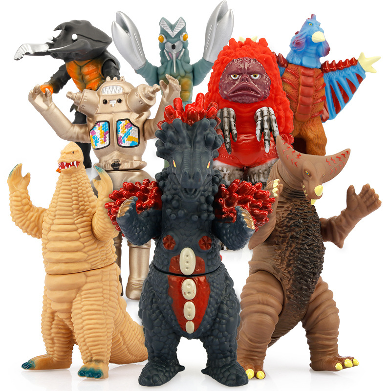 Genuine Ottman Monster Soft Glue Toy Red King Golden Ancient Bridge Gomolla Suit Combined Child Boy Puppets