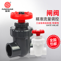 Yicai gate valve plastic pvc gate valve fine-tuning valve diaphragm valve flow adjustment control fish tank ball valve round