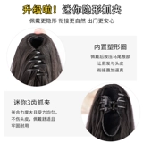 Хвостик, парик, волнистая кудрявая заколка-крабик с косичкой, искусственный хвост изготовленный из настоящих волос