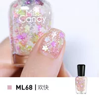 ML68 Веселый/Цветы Белый [Пайетки]