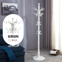  Solid wood hanger Bedroom living room coat rack floor-to-ceiling European modern simple clothes rack vertical assembly hanger