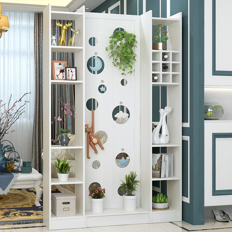 Modern solid wood furniture porch cabinet partition living room screen decoration hall cabinet entry room hall cabinet wine rack wine cabinet
