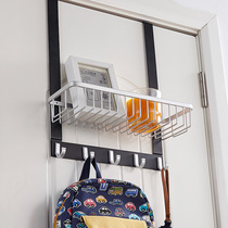 MIOSIO non-perforated door rear storage rack door rear adhesive hook nail-free door back wall hanging hanger door upper rack