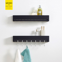 Space aluminum toilet shelf bathroom 2-layer wall-mounted toilet toilet 3-layer shelf punch-free black