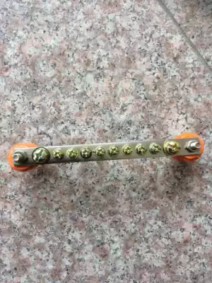 10-hole zero row 2*15 total length connection zero copper row connection zero terminal brass zero row