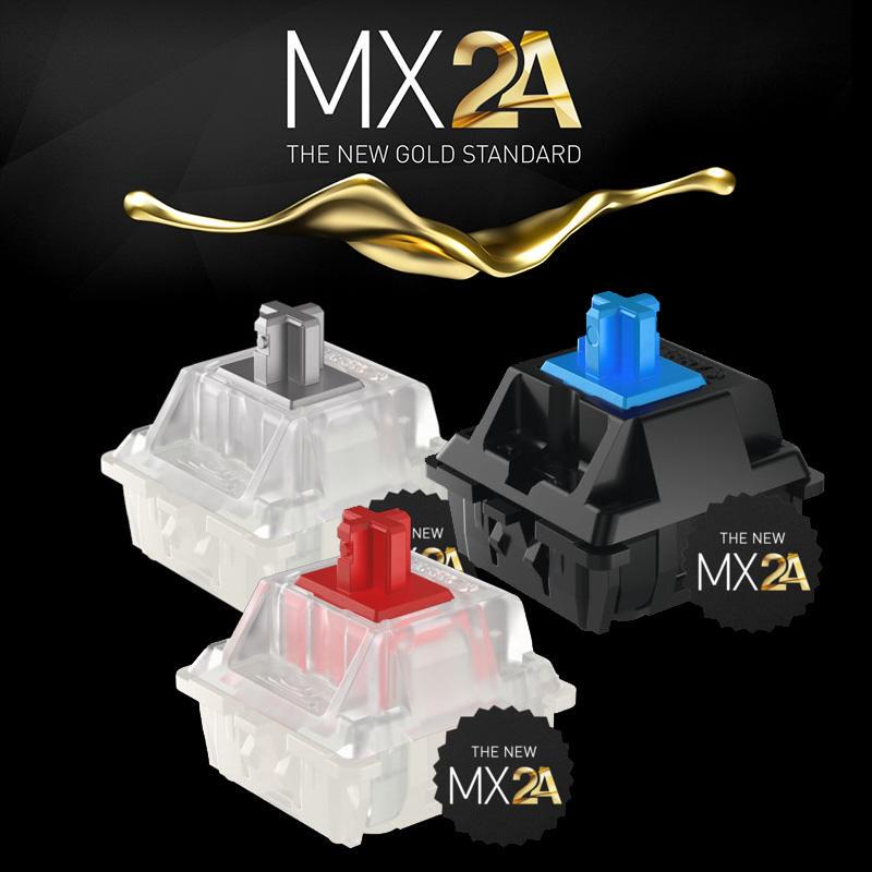 Cherry Mx2A New Generation Mechanical Keyboard Switch Axis Tea Green Red Silver Silent Pink Gaming Office Professional Hot-Swappable