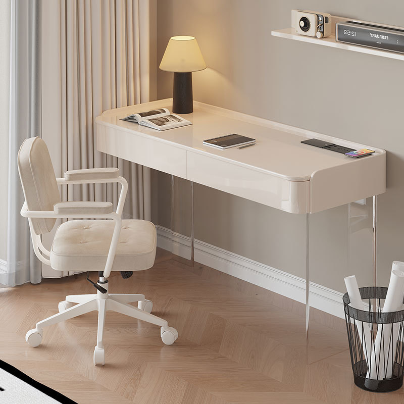 2026 New Solid Wood Desk Modern Minimalist Home Bedroom Study Desk for Various Sizes of Apartments Minimalist Computer Desk