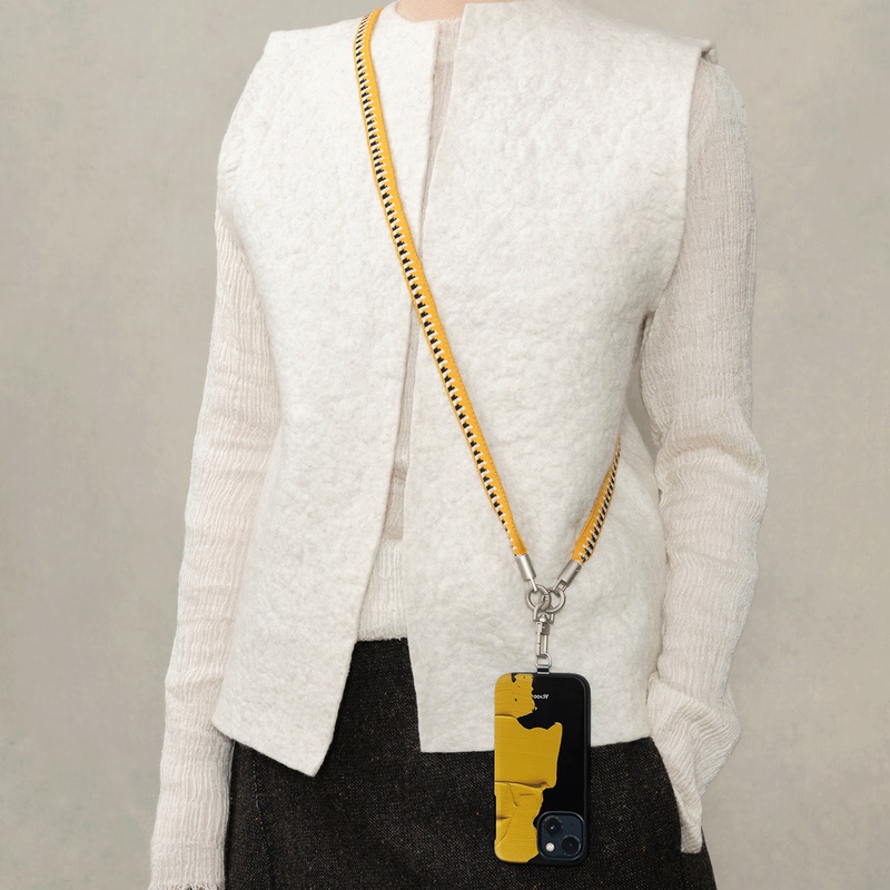 Gari×Cuo Chi Card Weaving Mobile Phone Chain Long Style Purely Handmade Tibetan Original Niche Crossbody Phone Strap Gari×Cuo Chi Card Weaving Mobile Phone Chain Long Style Purely Handmade Tibetan Original Niche Crossbody Phone Strap