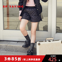 Shopping mall same model] EP Yaying childrens clothing 2020 autumn and winter girls new diamond-shaped slit cotton casual shorts 603