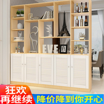 Door entrance cabinet Partition cabinet Modern simple wine cabinet Hall decoration cabinet Living room Dining room screen Foyer locker