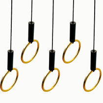 Window hook chain ring hanging hanging creative display rack wall hanging wall hanging clothes hanger gold ring decoration