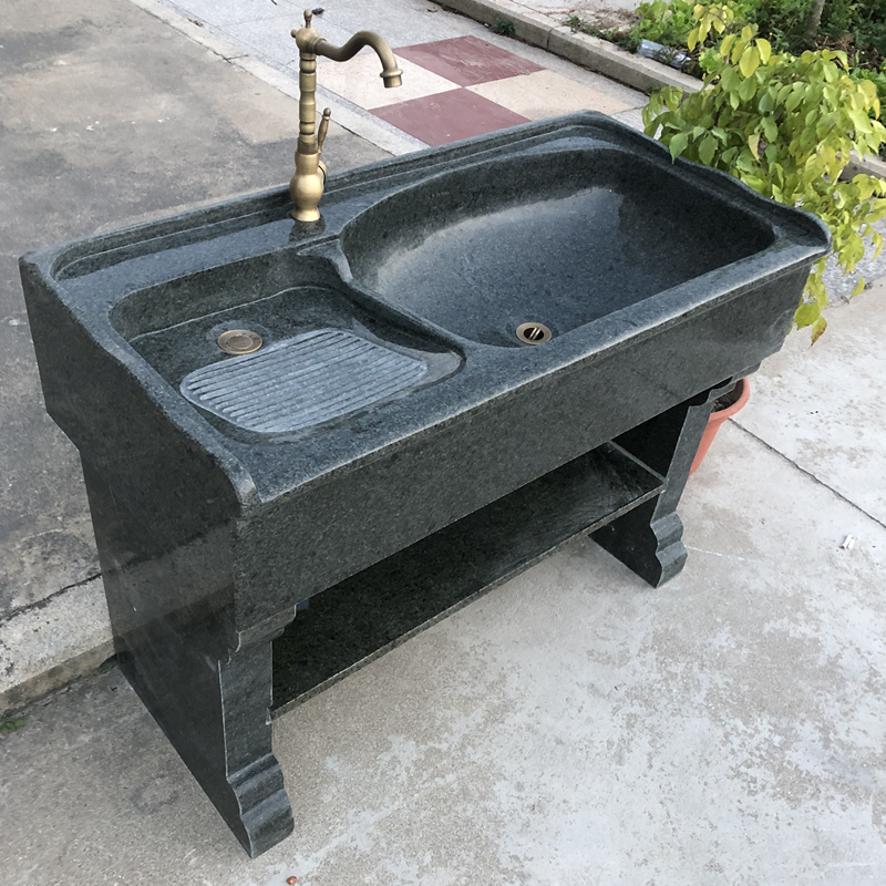 Outdoor outdoor stone laundry table balcony marble laundry pool with washboard balcony home stone pool tank