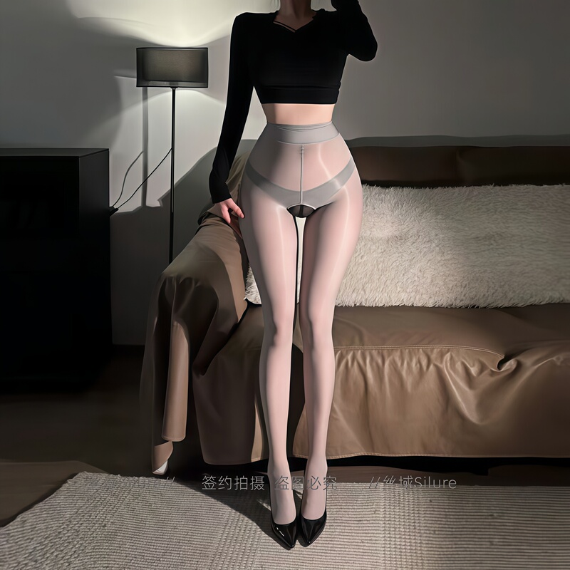 Silure Horse Oil Silky Shiny One-Piece Stockings Sexy Stockings 8D Shiny Sexy Leg Stockings A286
